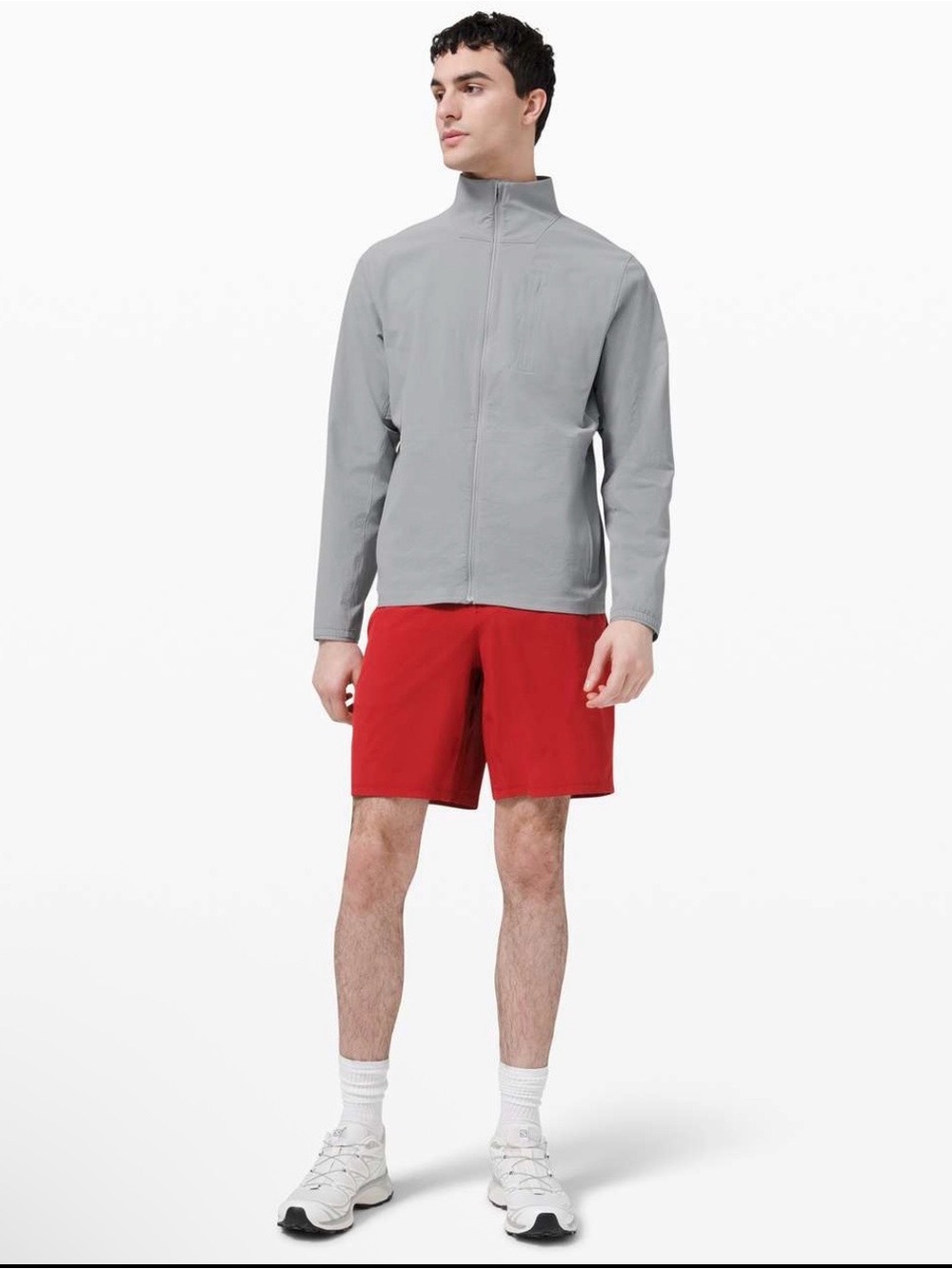 lululemon athletica expedition Jacket Men's Light Gray Windbreaker